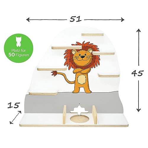 Stadtecken Scaffale in legno per scatola musicale