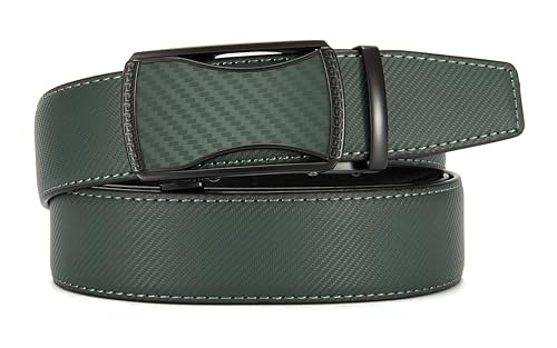 Image of CHAOREN Mens Belt Leather Ratchet Belt - Customizable Fit, Effortless Style (35mm)