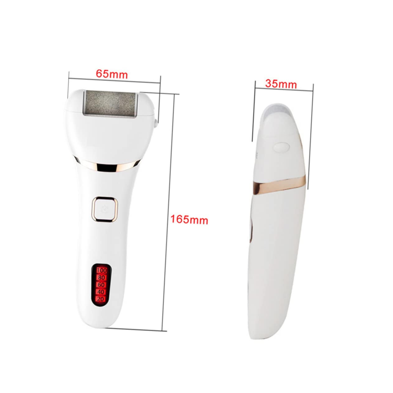minkissy 1pezzi Elettrica Per Piedi Rimozione Calli Piedi Esfoliante Per Pedicure Testine Extra Ricaricabile Via Usb Adatto Per Uso Domestico e Professionale