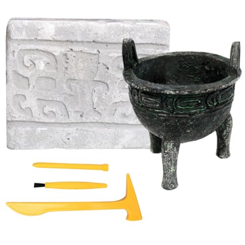 UPKOCH 1 Juego Juguetes Arqueológicos De Bronce Kit Educativo De Excavación Juguete Kit De Excavación De Bronce Juguete De Excavación De Artículos De Bronce Cobre