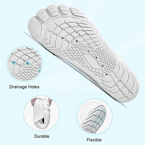 Image of hiitave Men Barefoot Water Shoes Beach Aqua Socks Quick Dry for Outdoor Sport Hiking Swiming Surfing