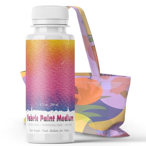 200 ML Fabric Medium - Fabric Paint Medium for Acrylic