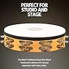 Meinl Percussion Traditional Headed Tambourine - With Goat Skin Head - 10-inch Diameter - Siam Oak / Steel and Brass, Natural (TAH2M-SNT) #1