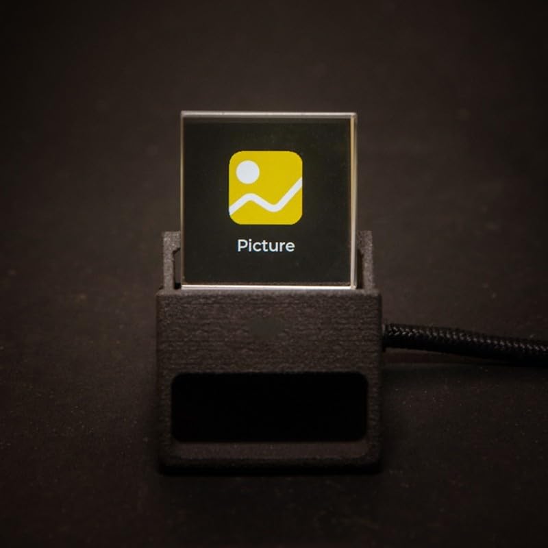3D Hologramm Uhr Wetteranzeige GIF Animation(black)