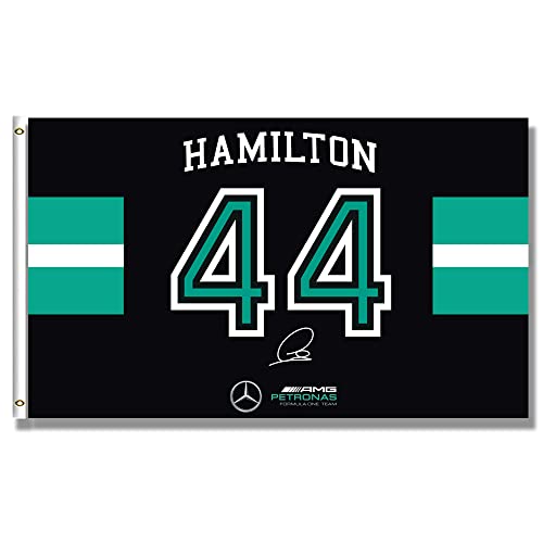 MOOR Lewis Flag Hamilton 44 Banner Flag 3x5ft/HD printing/Vibrat Color/150D Polyster for car fans