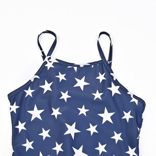 Image of QPANCY One Piece Swimsuits for Girl Ruffle Unicorn Bathing Suits Strap Swimwear