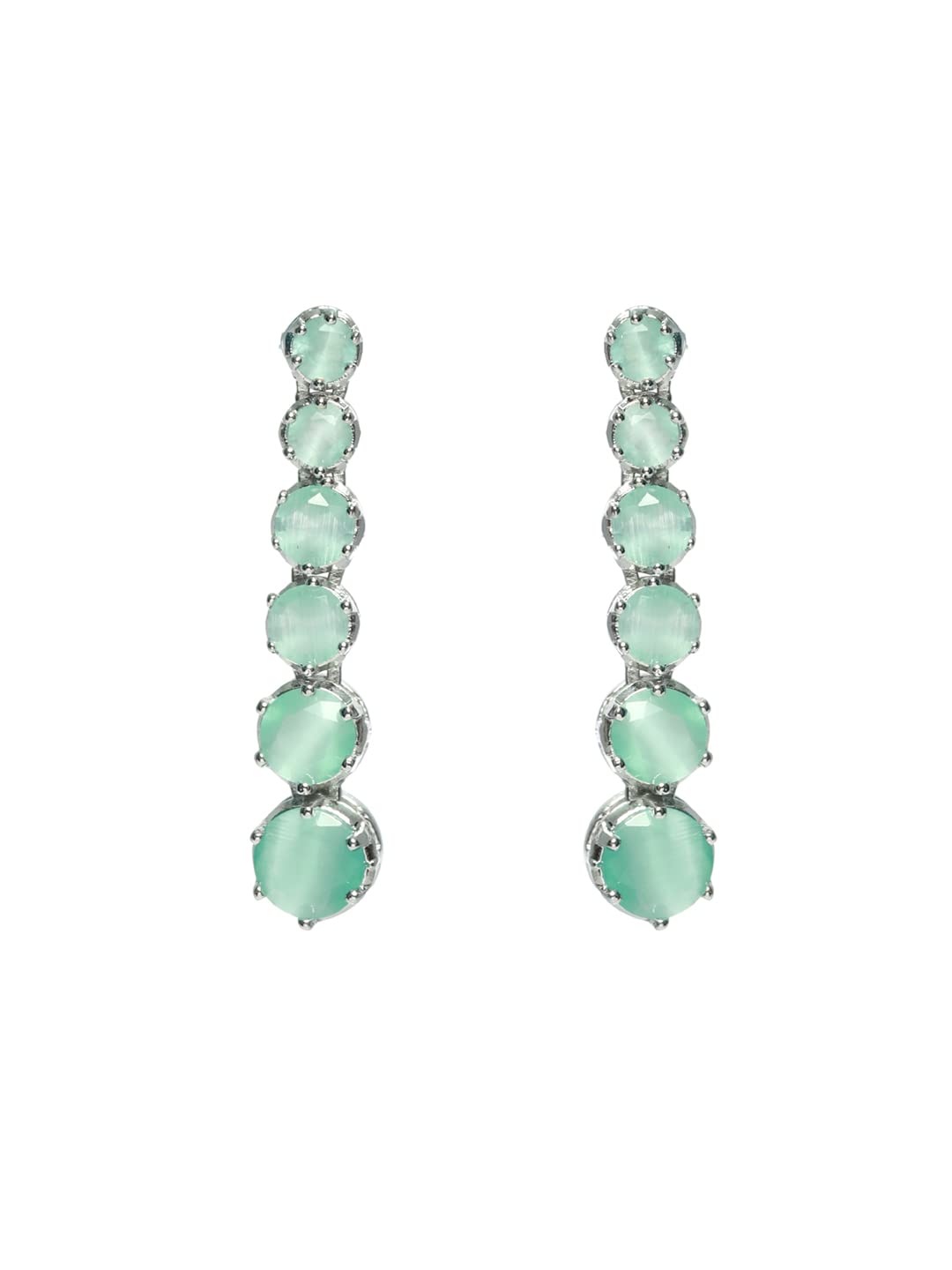 Solitaire Silver Plated Jewellery Set, Classic Elegance