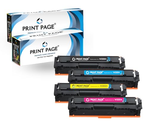 Image of 222A Toner Cartridge Compatible for Color LJ Pro Printers 3203, 3288, MFP 3303, MFP 3388 (222A - 4 Color Combo)