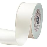 VATIN Double Face Cream Satin Ribbon 1-1/2' Continuous 25 Yards,Cream Polyester Fabric Ribbon use for Bows Bouquet, Gift Wrapping, Floral Arrangement Wedding Decoration