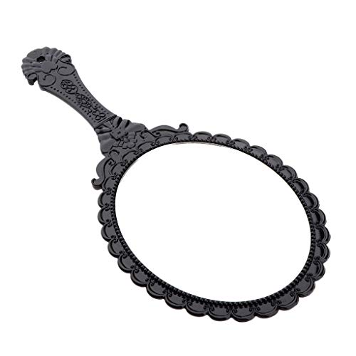 Inzopo Miroir décoratif vintage compact Noir 250 x 115 mm