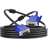 Pasow VGAケーブル HD15 オスからオス 15ピン テレビコンピューター、プロジェクター等に適用 (5m)