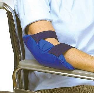 Skil-Care Visco-Foam Elbow Pad Protectors - Universal, Pressure-Relief with Low-Shear II Cover, Secure Hook and Loop Straps, 503230