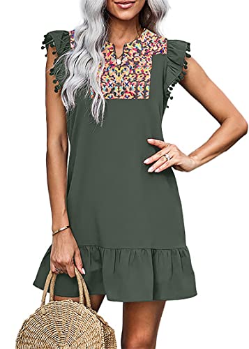 Image of KIRUNDO Boho Summer Mini Embroidered Dresses for Women