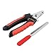 HAWATOUR Dog Nail Clippers, Classic Dog Nail Trimmers with Safety Guard to Avoid Over Cutting, Razor Sharp Blade with Nail File for Pets Large Dogs, Red