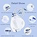 COTOM Catheter Bags, 2000ml Urinary Drainage Bags with Enhanced Anti-Reflux Chamber,48-Inch Drainage Tube, Adjustable Clips and Hooks for Men and Women, 10 Packs