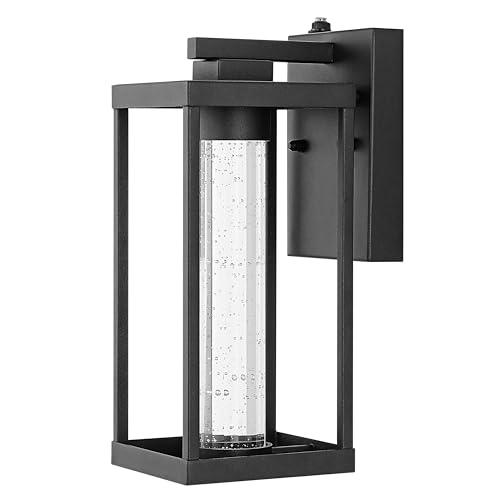 JONATHAN Y Juno 1-Light Outdoor Sconce Integrated LED Metal 4.75", Black