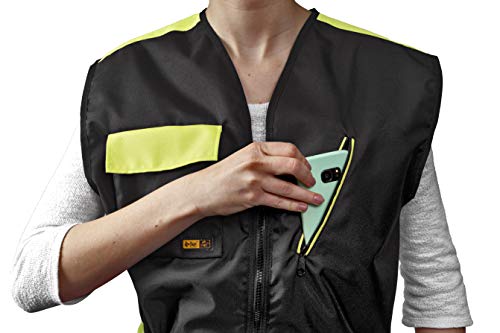 Dingo Hundetrainingsweste für Sport, Agility, Apportieren, Gehorsam, Wasserdicht, Viele Taschen für Spielzeug und Snacks, 2-Wege-Reißverschluss, Kordelzug an der Taille Grün Große XL 16413-2