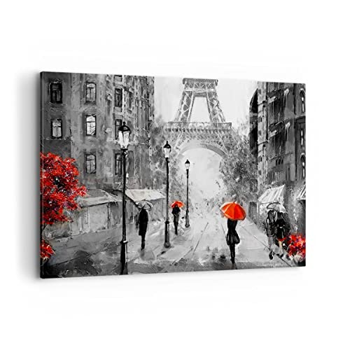 ARTTOR Lienzos decorativos 100x70cm Cuadro Sobre Lienzo Moderno Paris ciudad hogar Grande Dormitorio Cocina Cuadros Pared Imágenes Cuadros Decoracion Salon Wall Art Prints Decor Canvas AA100x70 3942