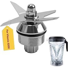 Wet Blender Blade Replacement Parts, Fit for Vitamix Immersion 5200 Series 64 oz and 32 oz Containers, Stainless Steel Accessories Attachments Durable Design for Direct Use