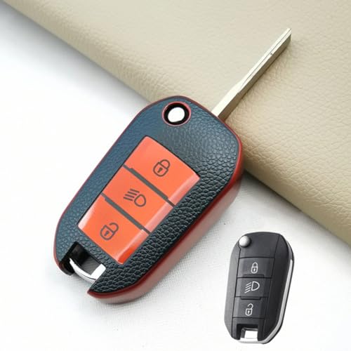 Coque clé TPU Citroen C5 Cactus Peugeot 3008 protège boutons et boîtier