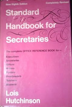 Hardcover Standard Handbook for Secretaries, 8th Edition; Book