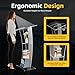 SNKOURIN Acrylic Clear Podium Stand, Professional Presentation Lectern with Storage Shelf, Slanted Curved Podium for Speeches, Opening Ceremonies, Celebrations and Other Occasions