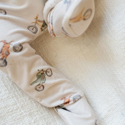 Image of Copper Pearl Zip-Up Footie Baby Pajamas - Soft Newborn Onesies for Boys & Girls, Tag-Free with Two-Way Zipper Baby Sleepers for Newborn - 24 Months, Ryder