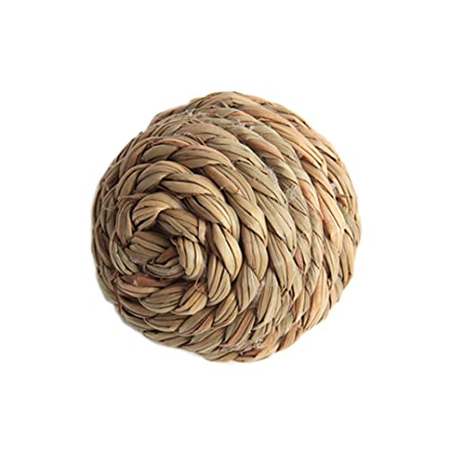 Pets Play Grass Ball Rattan Mastigar Brinquedos Coelho Palha Bola Divertida Mastigar Dentição Brinqu