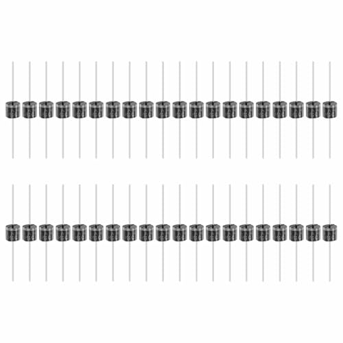 MECCANIXITY 100 Pcs 6A4 Rectifier Diode, 6A 400V R-6 Electronic Silicon Diodes for Charger Industrial Power Adapter Supply Inverter Switching Power Supply