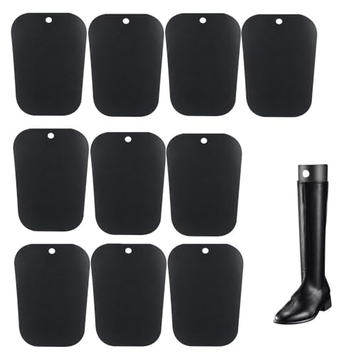Naisfei 14-inch Boot Shapers Form Inserts 10 Pack Reusable Boots Tall Support Shoe Trees Boots Stand Holder Plastic Shoe Holders for Preventing Bending and Creasing (black)