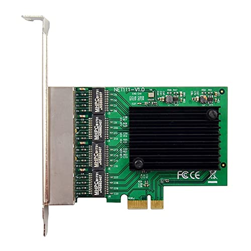 RJ-45 4-Port Ethernet Server Adapter Gigabit Network Card PCI-E X1 Interface, 500219084 miniatura 2
