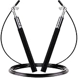 Rodamiento de Bolas Premium: Combas de fitness ofrece rotaciones suaves de alta velocidad con su rodamiento de bolas incorporado y un giro de 360 ° adecuado para todas las acciones de salto. No te preocupes, es rápido y sin enredos, ¡sigue saltando!