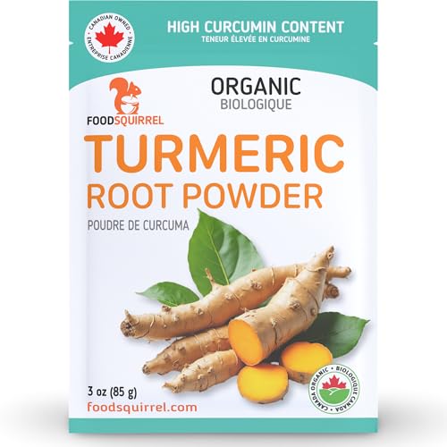 Organic Turmeric Powder 3oz (85g) - High Curcumin Content, Raw from India, Vibrant Culinary Spice for Curries, Golden Milk & Indian Recipes - 100% Pure Curcuma Powder