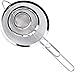 Set di 3 Colino da Cucina, Setaccio / Scolapasta con Maglia Metallica Fine e Bordo, Versione Migliorata in Colino Maglia Acciaio Inox Fine, da 7 cm, 12 cm e 18 cm