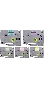 Amazon | ブラザー用 ピータッチ 互換 テープ ラベルカートリッジ