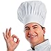 ipekar Chef Hat, 2PCS Adult Premium Adjustable Elastic Baker Kitchen Cooking Chef Cap, White, Big