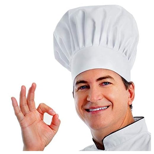 Premium Adjustable Chef Hat for Adults, Elastic White Cooking & Baking Cap