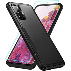 IXJYLCPC for Galaxy S20 FE 5G Case with Screen Protection: Heavy Duty Protective Shockproof and Scratch Proof Cell Phone case for Samsung Galaxy S20 FE 5G-Black