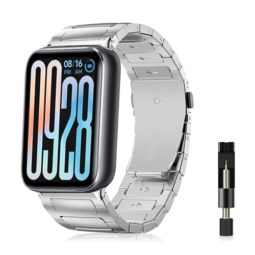 [SinRenn] �o���h Xiaomi Smart Band 9 Pro/8 Pro/Redmi Watch 5/6/4 �Ή� �����o���h �X�e�����X �E�H�b�`�o���h ���� ���v�x���g �����ȒP �����������t�� �R���p�`�u�� Xiaomi Redmi 