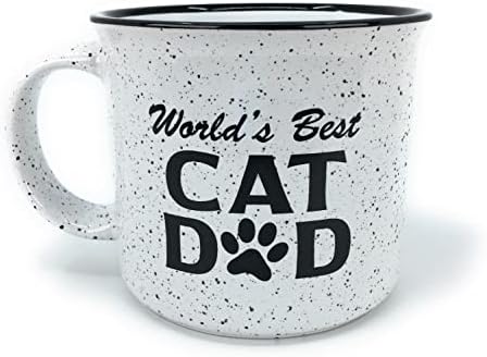 Cat Gift for Dad. Cat Dad Coffee Mug. World's Best Cat Dad Mugs For Men and Cat Lovers Large 15 oz Cup image 3