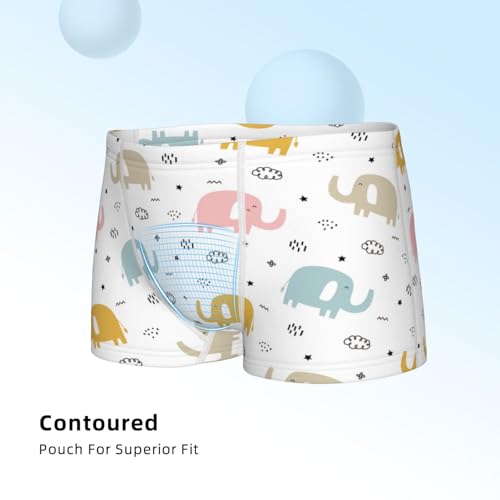 Boys' Cotton Boxer Brief Soft Underwear-Little Elephant4