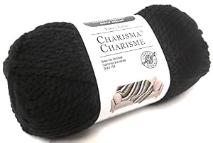 Image of Loops and Threads Yarn Charisma 1 Ball Black 3.5 ounces