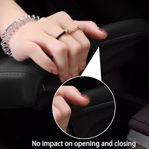 faccaibbg Armrest Leather Cover for 2016-2024 Volvo XC90 Accessories (Black) by faccaibbg - Used condition - Image 7
