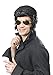 Price comparison product image Bristol Novelty BW580 Big Sideburns and Rock Star Wig, Black, One Size