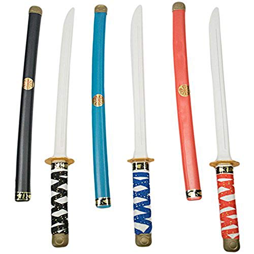 TukTek Ninja Swords Kids Set of 3 Toy with Sheath Costume Accessory 24”