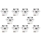 Bannik 10個 キャンピングカー車プッシュロック直径 RV キャラバンボートモーターホームキャビネット引き出しラッチボタンロック家具ハードウェア