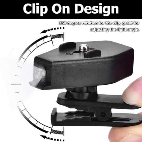 Mini luz de libro para evitar la fatiga ocular pack de 6 linternas ligeras de clip 2