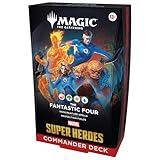 Magic: The Gathering | Marvel Super Heroes Commander Deck - The Fantastic Four (100-Card Deck + Accessories)