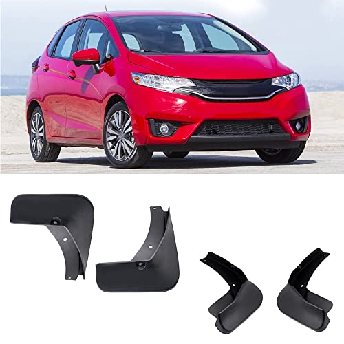 Image of Car Mudguard Fender, Mud Flaps, Splash Guards, Compatible with Honda Fit 2014 2015 2016 2017
