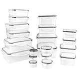 Ravytha Tapers para Comida Hermetico con Tapa, Recipientes Herméticos para Alimentos Reutilizables, Contenedores de Alimentos, Recipientes de Plástico, Envases Herméticos de Plástico para Cocina